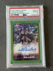 2024 Topps Chrome Rookie On Card Auto Caleb Williams Green Refractor /99 PSA 10