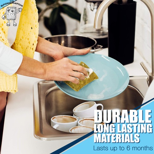 SPONGENATOR Kitchen Scrubbing Sponges - Heavy Duty Non-Scratch Scrubbing Clea... - Picture 4 of 7