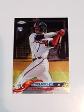 Ronald Acuna Jr. 2018 Topps Chrome #193 Rookie Card. rookie card picture