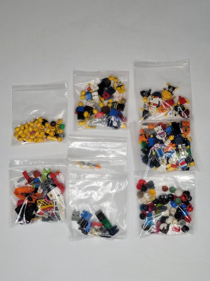 Lego Minifiguras y Accesorios Lote 100+ Piezas 11.5 Onzas Figuras Cabezas de Pelo Foto 2 de 4