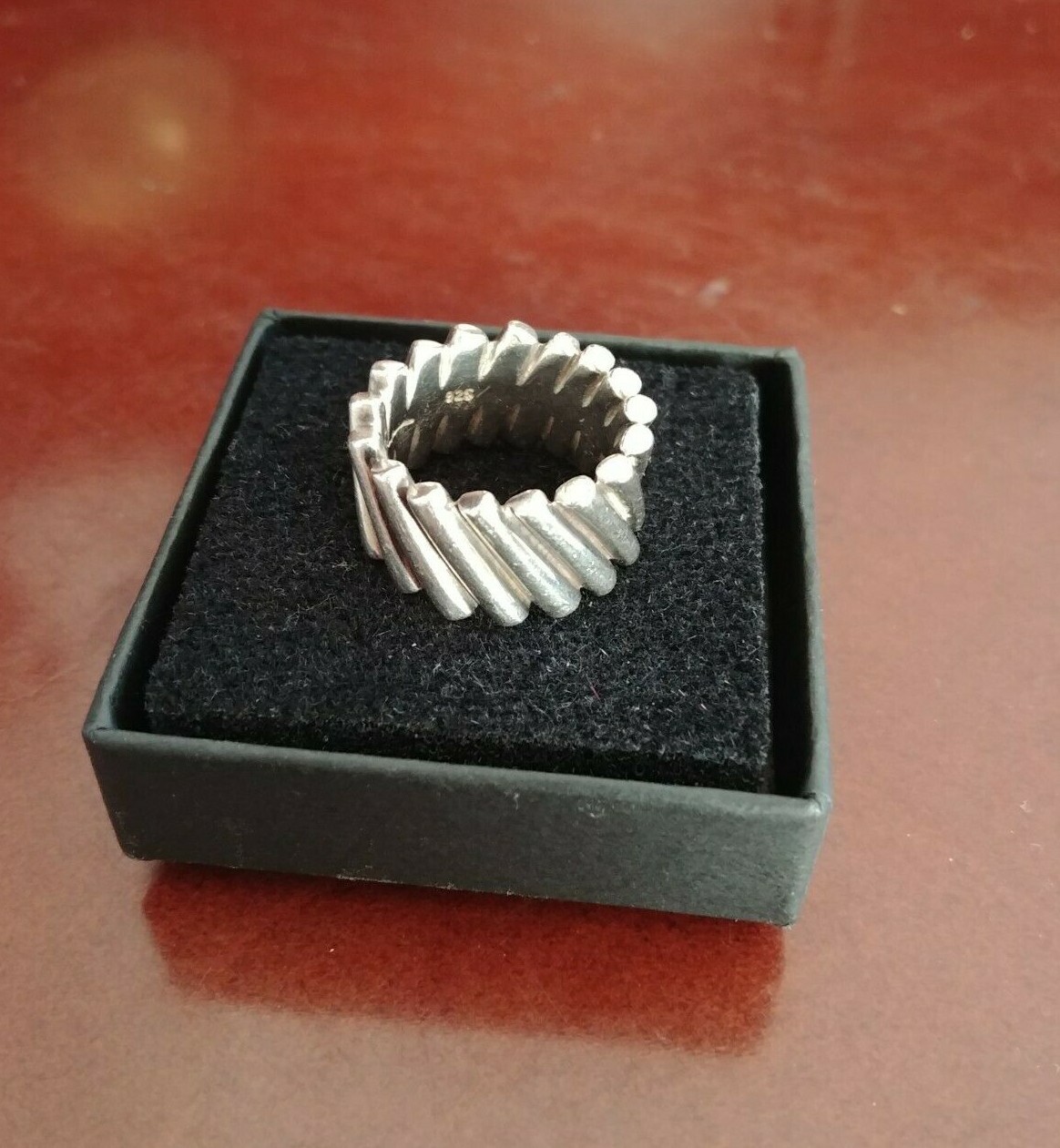 Woman's Solid Sterling Silver Designer Falling Ba… - image 3