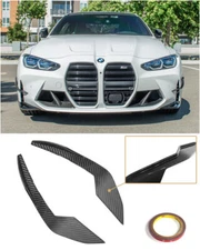 EOS M Performance Style Carbon Fiber Front Bumper Canards FOR BMW M3 M4 21-Up