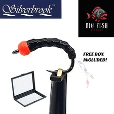 12x Black + Flash Weighted Barbless Buzzer Trout Fly Fishing Size10/12FREE BOX