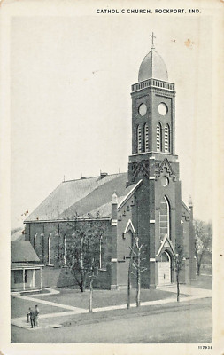 Rockport Indiana IN ~Katholische Kirche~ T C Bayse Publiziert Postkarte