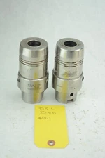 LOT 2pc  SCHUNK  GUHRING HSK63C 25MM  HYDRAULIC TOOL HOLDER HSK C63 