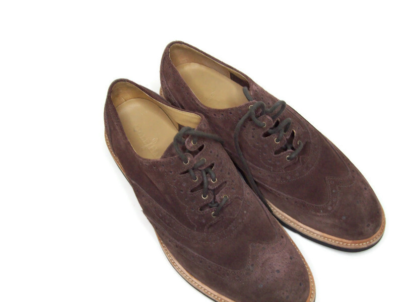 Cole Haan Christy Wedge Gilley Mens Brown Snuff Oxford Suede  display picture 3