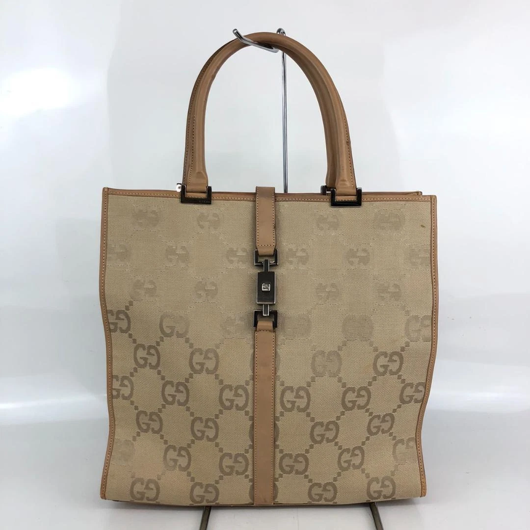 Sac à main Gucci toile cuir authentique beige moyen femme du Japon