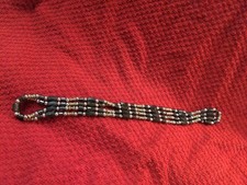 37 inch Men's / Women's Black Silver Magnetite Magnetic Necklace