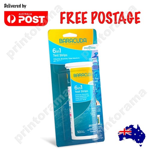 Baracuda Genuine Pool Test Strips 6 in 1 50 Piece Smart Dose WC000134 - Picture 2 of 3