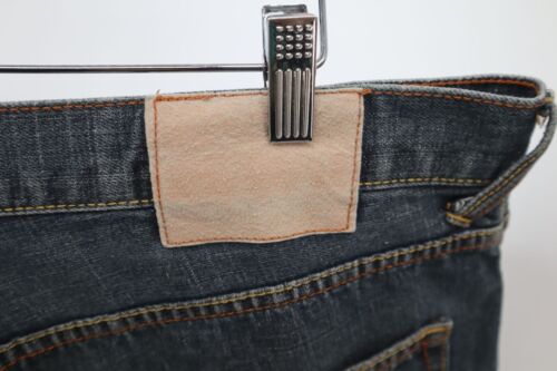 Evisu Japan Indigo Wide Leg Denim Button Fly Jeans 36x30 100% Cotton Classic Fit - Afbeelding 13 van 15