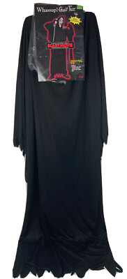 Vintage SCARY MOVIE Whassup! Ghost Face Costume Fun World XL Mask Robe Belt NEW!