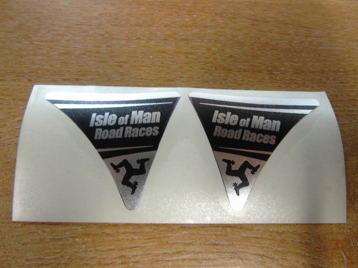 2 adesivi per l'Isola di Man, adesivi per motocicletta TT, decalcomania per finestrino auto con stemma IOM - V03 - Italia 2 adesivi per l'Isola di Man, adesivi per motocicletta TT, decalcomania per finestrino auto con stemma IOM - V03 - Italia