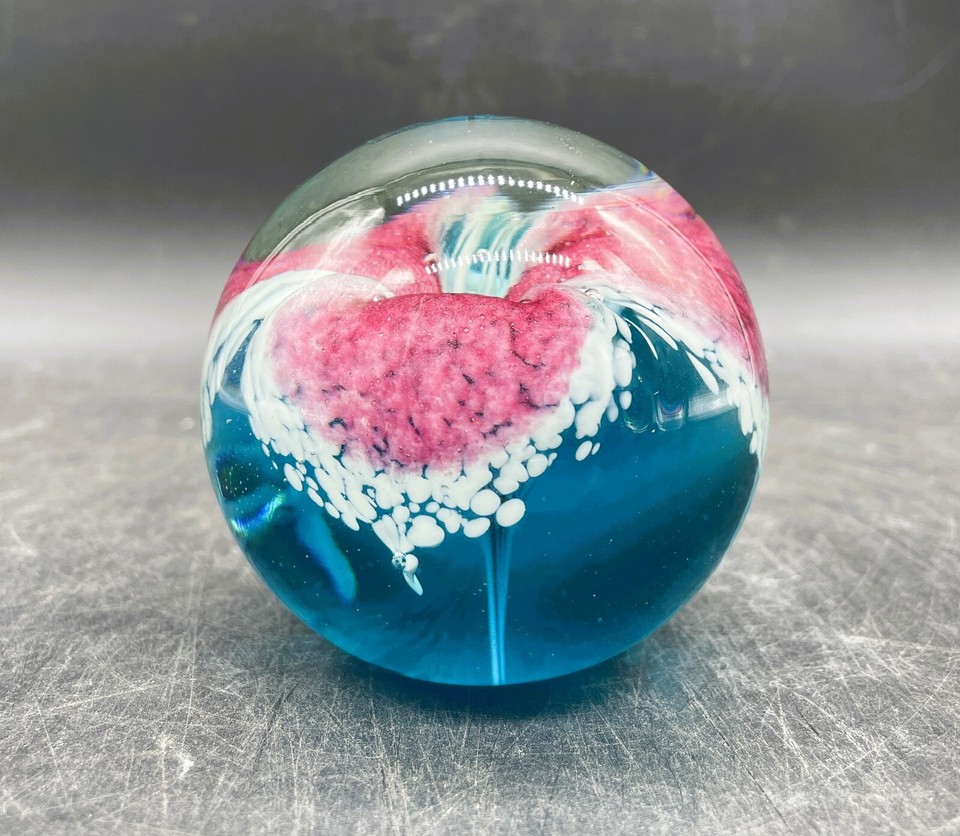SIGNED GLASS EYE STUDIO PAPERWEIGHT GES 94 eBay
