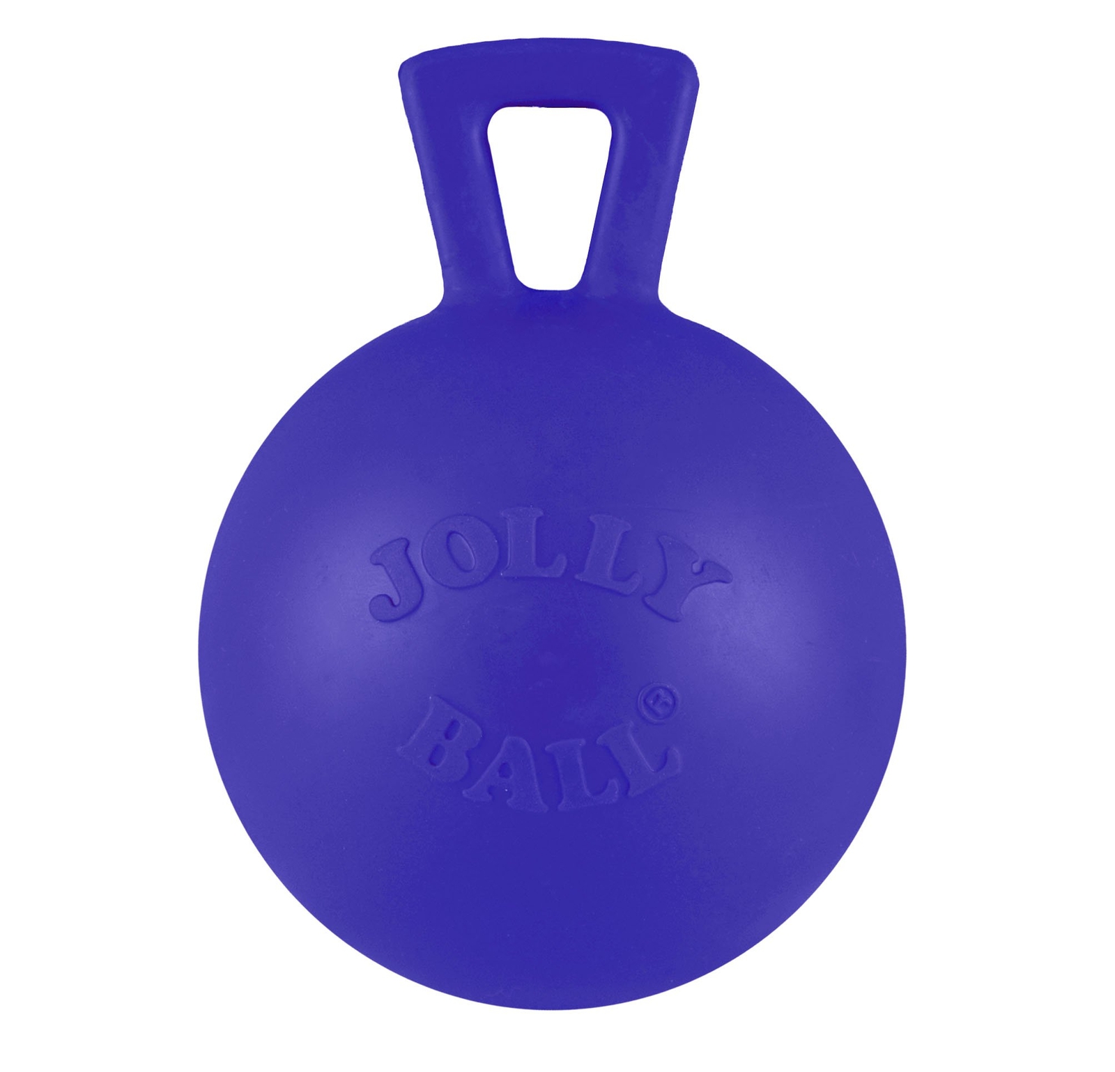 Tug-n-Toss Heavy Duty Dog Toy Ball with Handle 4 Inches/Petite Blue 404 BLSma...