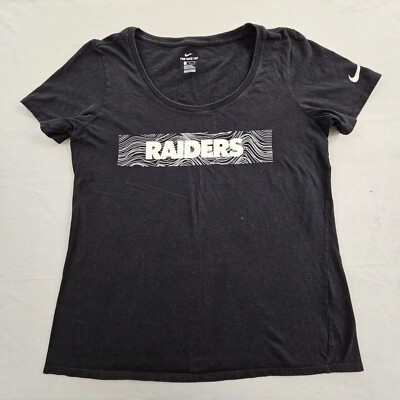 Las Vegas Raiders Nike Athletic Cut Black Short Sleeve T-Shirt Women's M
