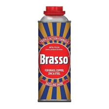 Brasso Liquid Metal Polish For Brass Copper Stainless Steel Chrome Pewter 100ml