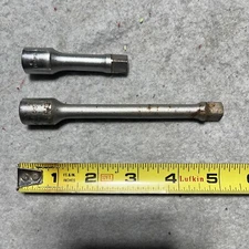 Thorsen 53J & 51J  3/8" Drive 5" & 2.5” long Chrome Socket Extension set of 2