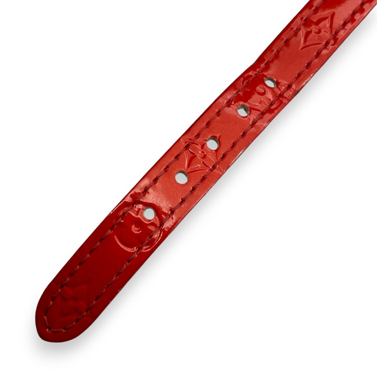 Louis Vuitton Monogram Vernis Triple Tour Bracelet Red | eBay