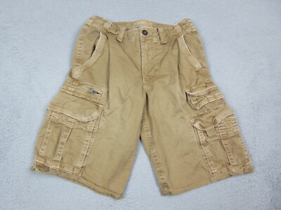 Vintage Abercrombie Fitch Shorts Mens 28 Brown Cargo Pocket Longer Length  28X20