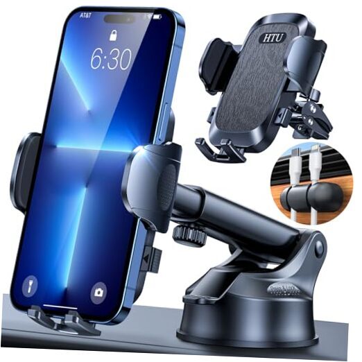 2024 Ultimate Car Phone Mount【80+LBS Strongest Suction & Military Black