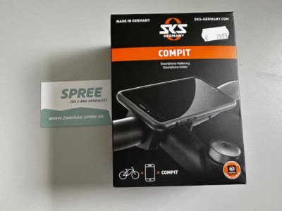 SKS COMPIT Winkelverstellbare Handyhalterung für den Lenker Fahrrad / EBike