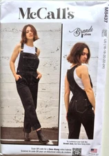 MCCALLS PATTERN 8437  OVERALLS   MISSES SIZES 16 18 20 22 24  UNCUT FF