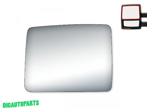 Tow Mirror Glass For 2005-2014 Ford F-150 Upper  Pickup Truck Driver Left Side