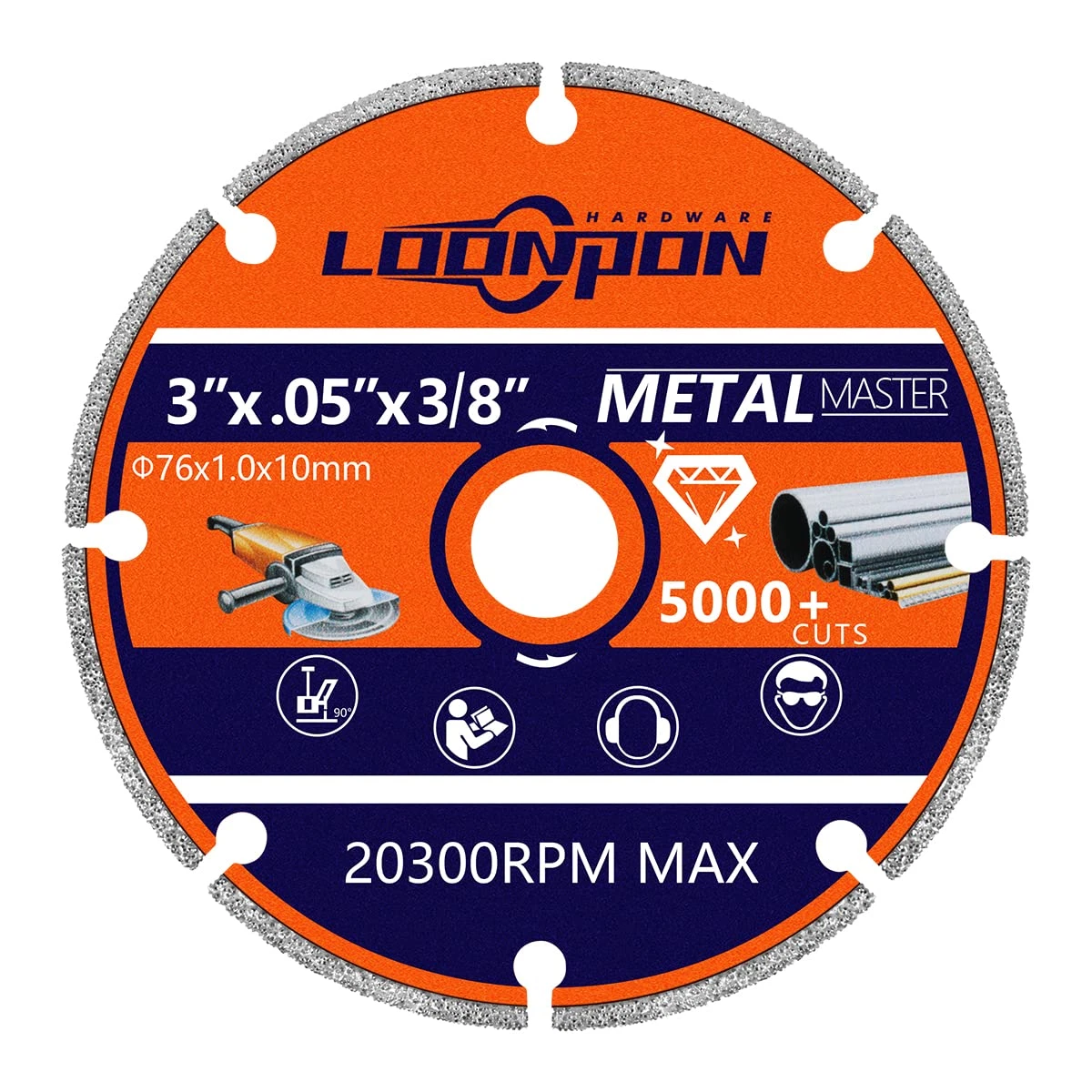 Diamond cut off on sale wheels for metal