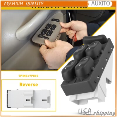 For 1997-02 Ford Expedition Excursion LH Driver Power Window Switch ...