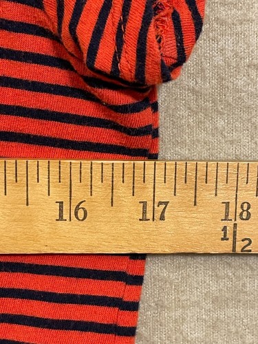 Gap Pullover Shirt Women's Medium Blue & Red Striped Short Sleeves - 第 6/12 張圖片