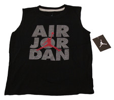 Nike Air Jordan Jumpman camicia nera senza maniche ragazzo taglia 6 5-6 anni