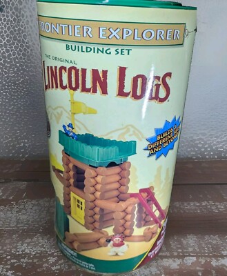 Lincoln Logs FRONTIER EXPLORER SET in can, 100pc