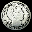 1904-S Barber Half Dollar Silver ---- Nice US Coin  ----  #848K