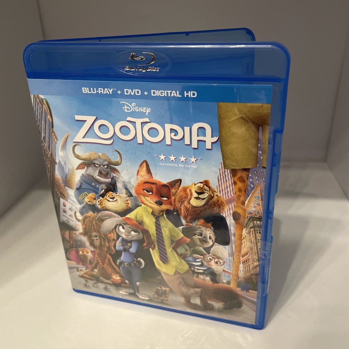 Disney Zootopia 2-Disc Set (Blu-ray, DVD) With Slipcover