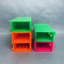 Cole Parmer Interlock Tube Rack 4 Way Polypropylene Assorted Colors
