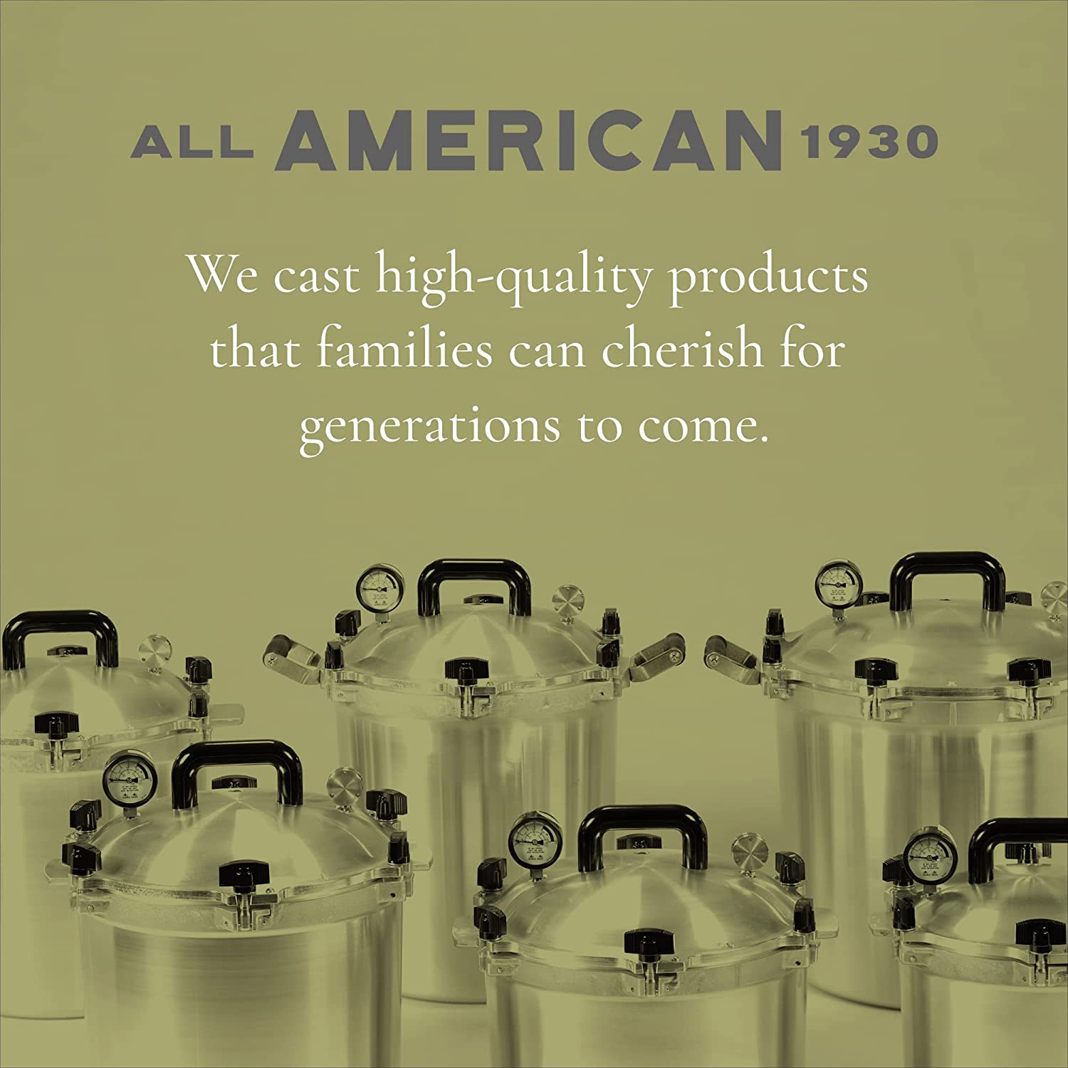 All American 1930: 25Qt Pressure Cooker/Canner (The 925) - Exclusive Metal-To-Me