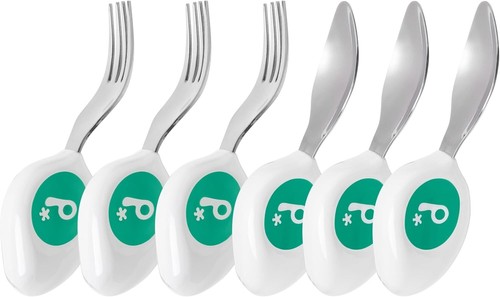 Ergonomic Baby Led Weaning Cutlery Set - Safe & Stylish for Independent Eaters