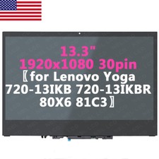1920x1080 30pin 13.3" for Lenovo Yoga 720-13IKB 80X6 81C3 Touch Screen Assembly