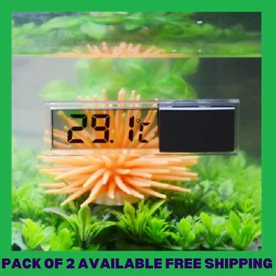 SELLERTREE Digital Water Aquarium Thermometer LCD Fish Tank Electronic Reptile Gauge Meter