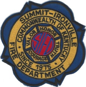 KENTUCKY - Summit - Ironville Fire Department patch - Since 1975
