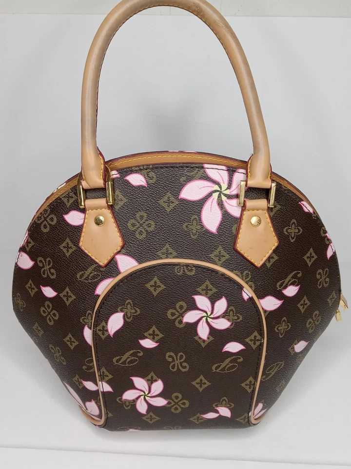 Diofía, Rosa Flor de Cerezo, Círculo Bolso de Mano/Cartera Bandolera con Cartera  Foto 2 de 4