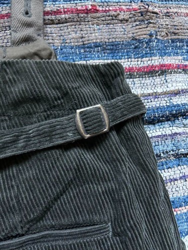 KAPITAL Olive Green Corduroy Overalls with suspenders Size 2 Medium for Men's - Picture 6 of 9