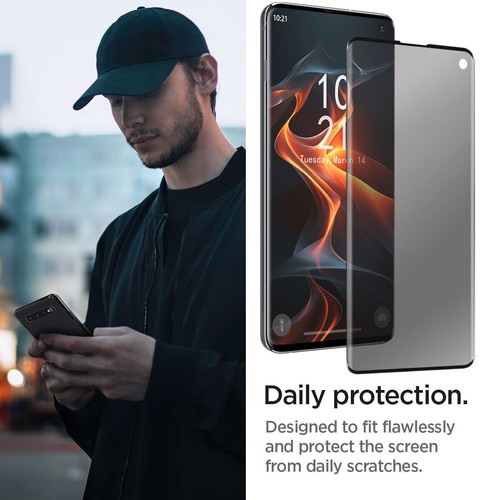 For Samsung Galaxy S10/ S10+/ S10E Case Privacy Tempered Glass Screen Protector - Picture 7 of 16