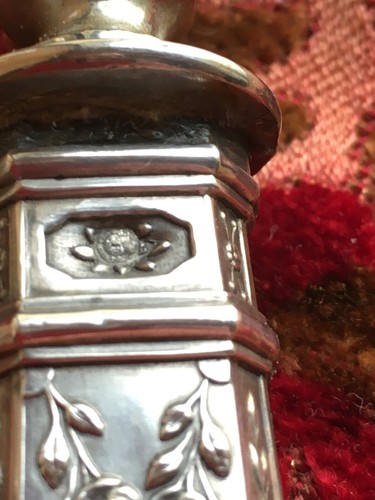 ANTIQUE FRENCH "RENAISSANCE"950 SILVER HANDLE LAMB LEG HOLDER - Picture 11 of 15
