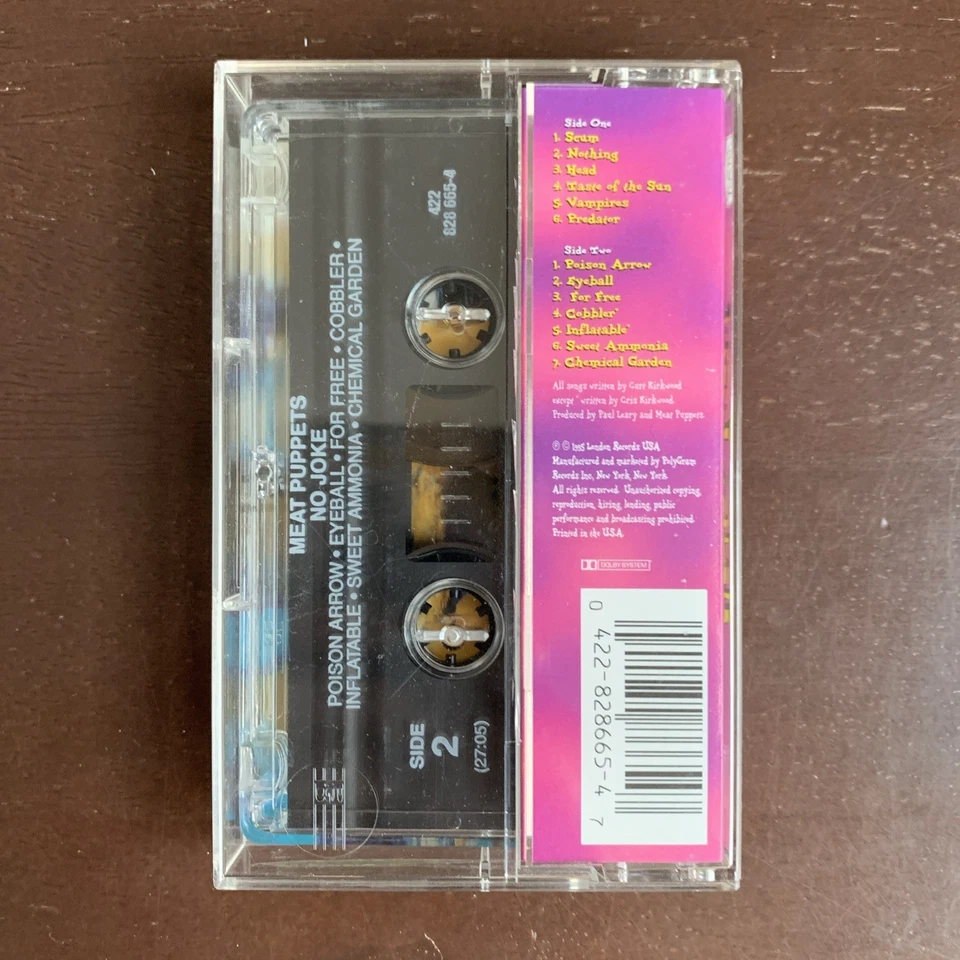 Meat Puppets, No Joke! (1995) Cassette Tape Album, Curt Kirkwood, London Records - Image 4 of 4