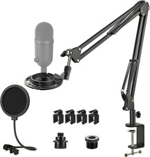 Mic Boom Arm for Razer Seiren V2 X, Adjustable Microphone Arm Stand with Shock M