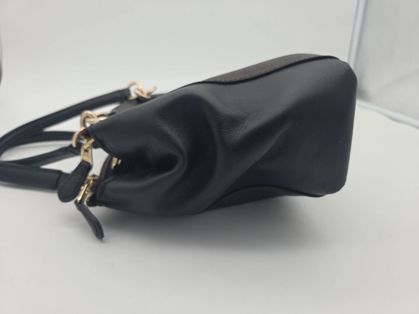 Borsa Coach Signature Christie Carryall BRN BLK tracolla in pelle F58290