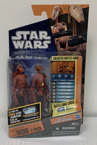 Battle Droid 2-Pack SL20 RED STAR WARS The Clone Wars Saga Legends Neu 2010