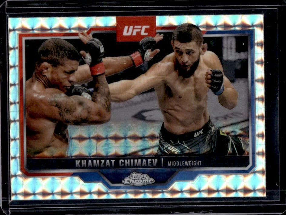 2025 Topps UFC Chrome Khamzat Chimaev Geometric Refractor #102