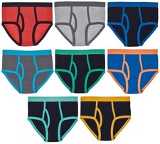 Boys Soft 100 Cotton Tagless Briefs Underwear 8 Pack